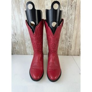 ARIAT Heritage 15761 Womens Sz 7.5B Red Genuine Leather Western Cowgirl Boots